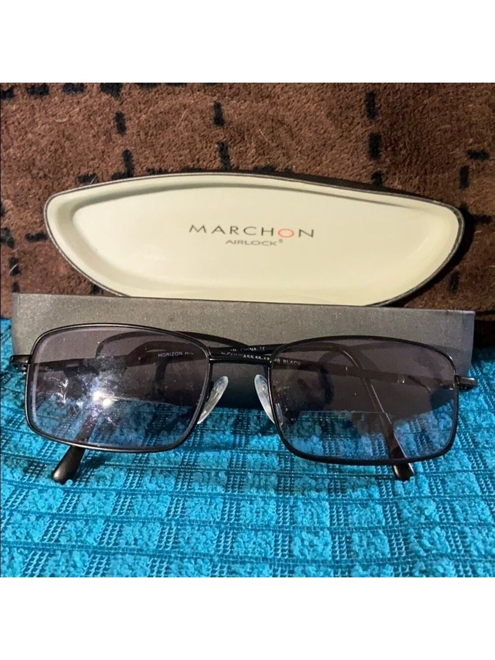 Horizon H compass Eyewear frames and case ZZ9